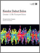 Kendor Debut Solos Trumpet Book with Online Audio cover